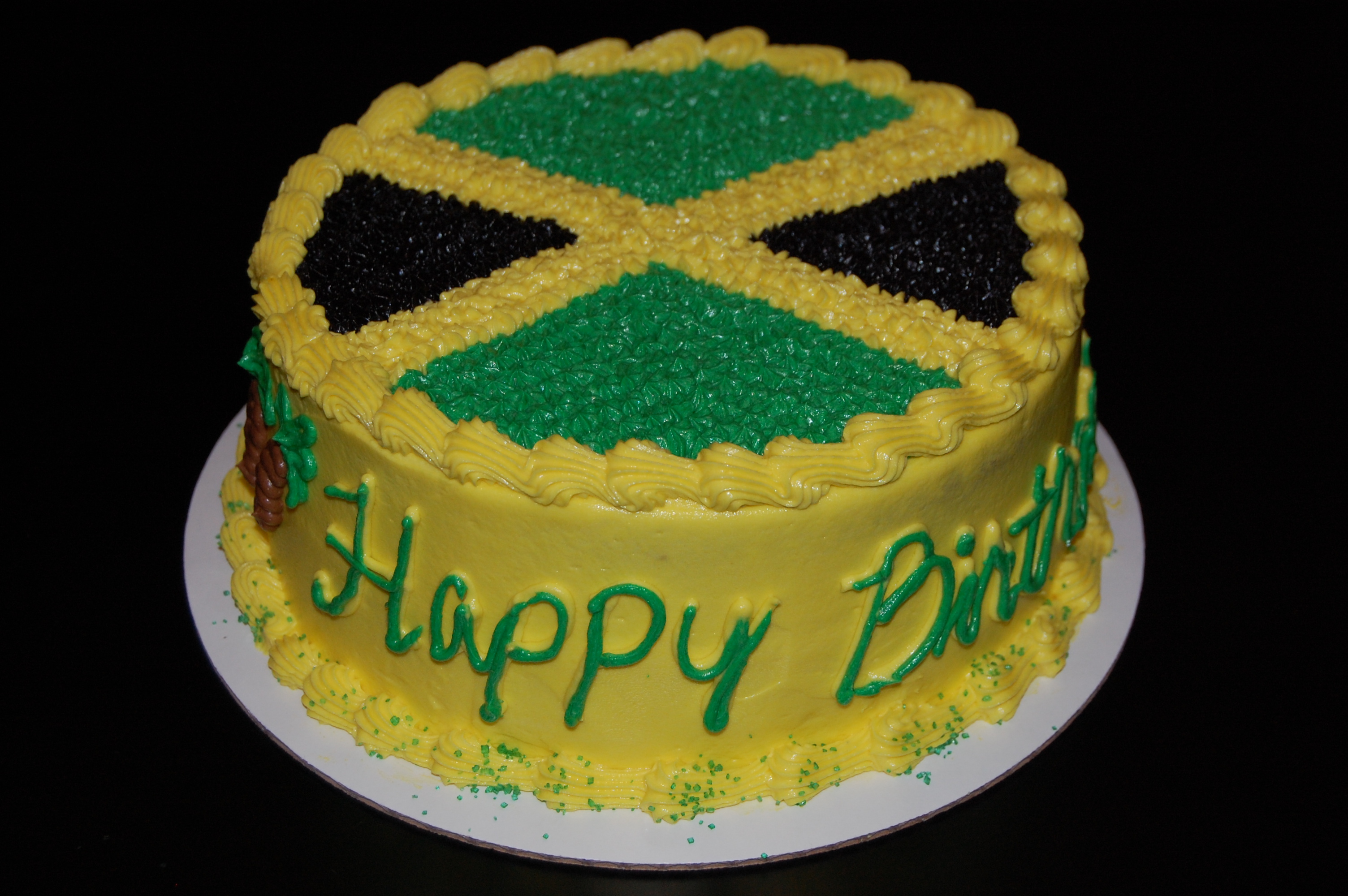 Happy Birthday Jamaican Cake