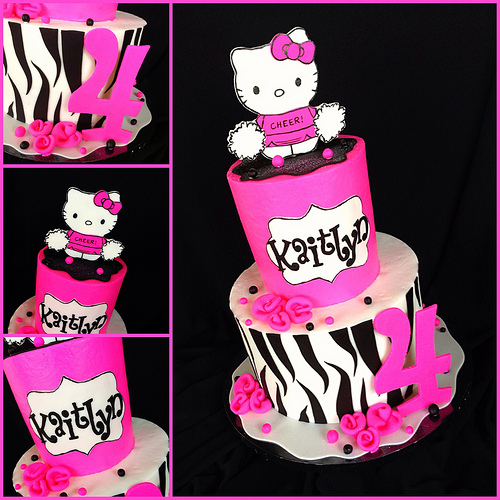 Hello Kitty Zebra Cake