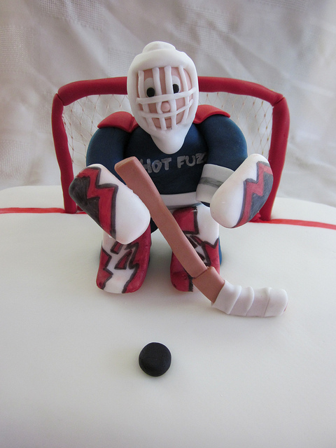 Hockey Goalie Birthday Cake