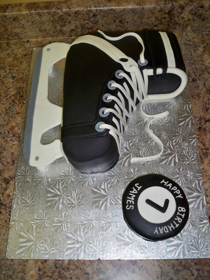 Hockey Skate Cake