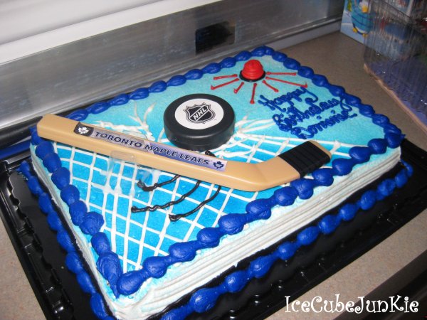 Hockey Theme Birthday Cake