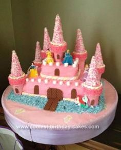 Homemade Princess Castle Birthday Cake