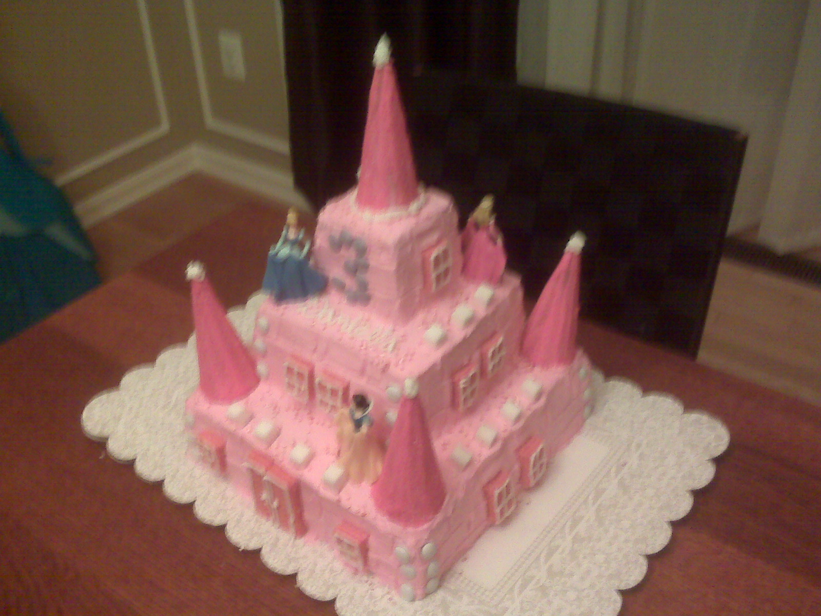 Homemade Princess Castle Cake