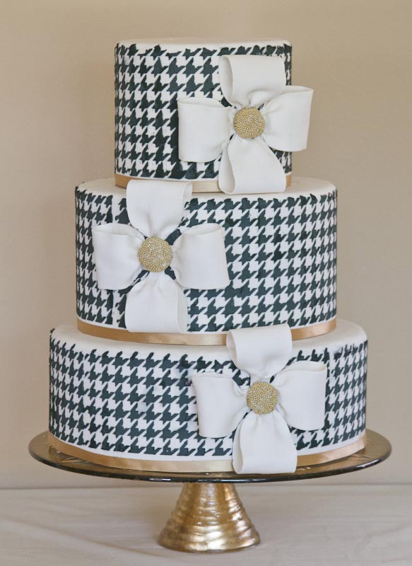 Houndstooth Wedding Cake