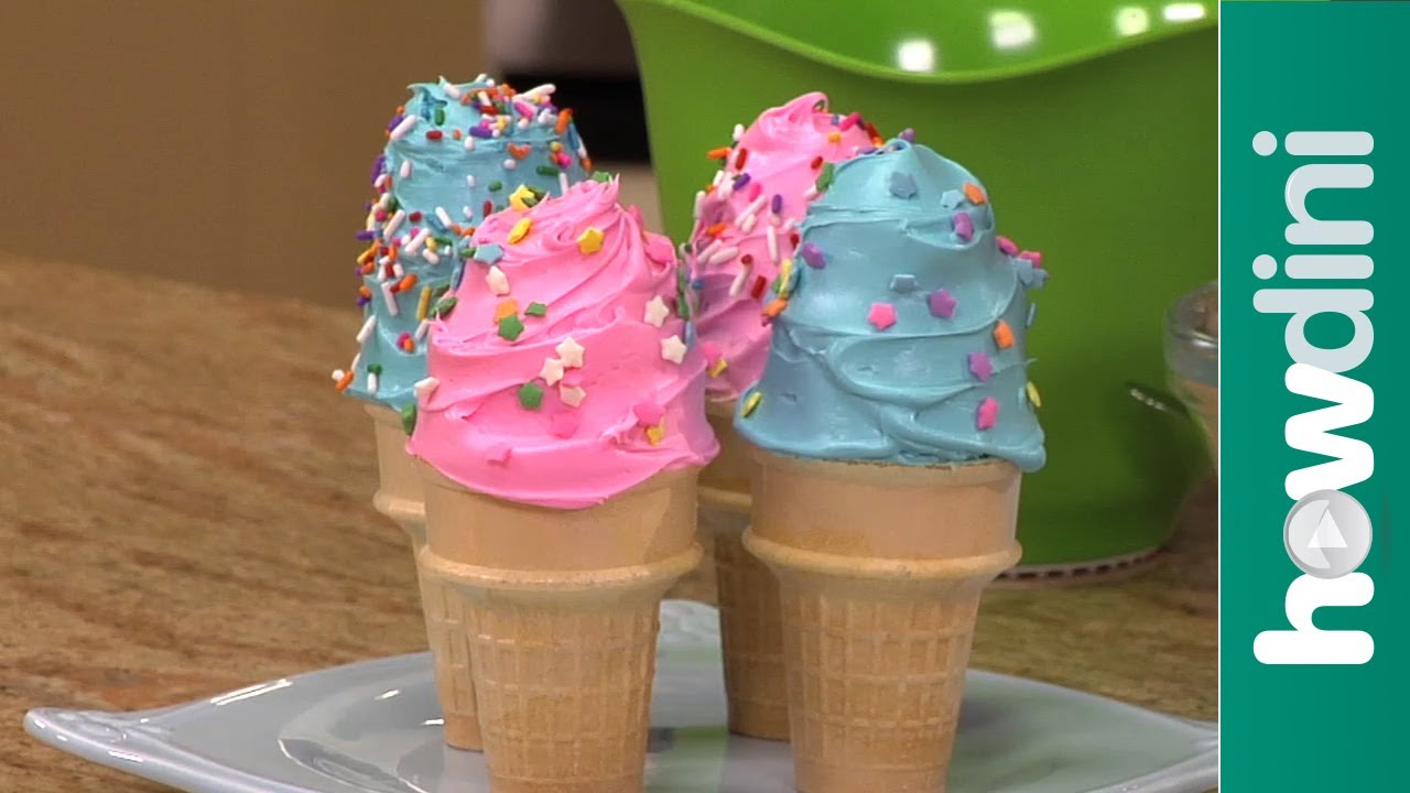 How to Make Ice Cream Cone Cupcakes