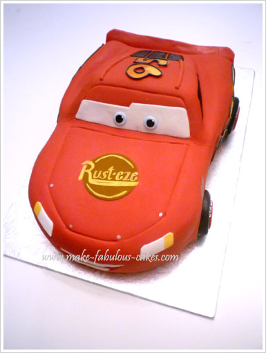 How to Make McQueen Car Cake