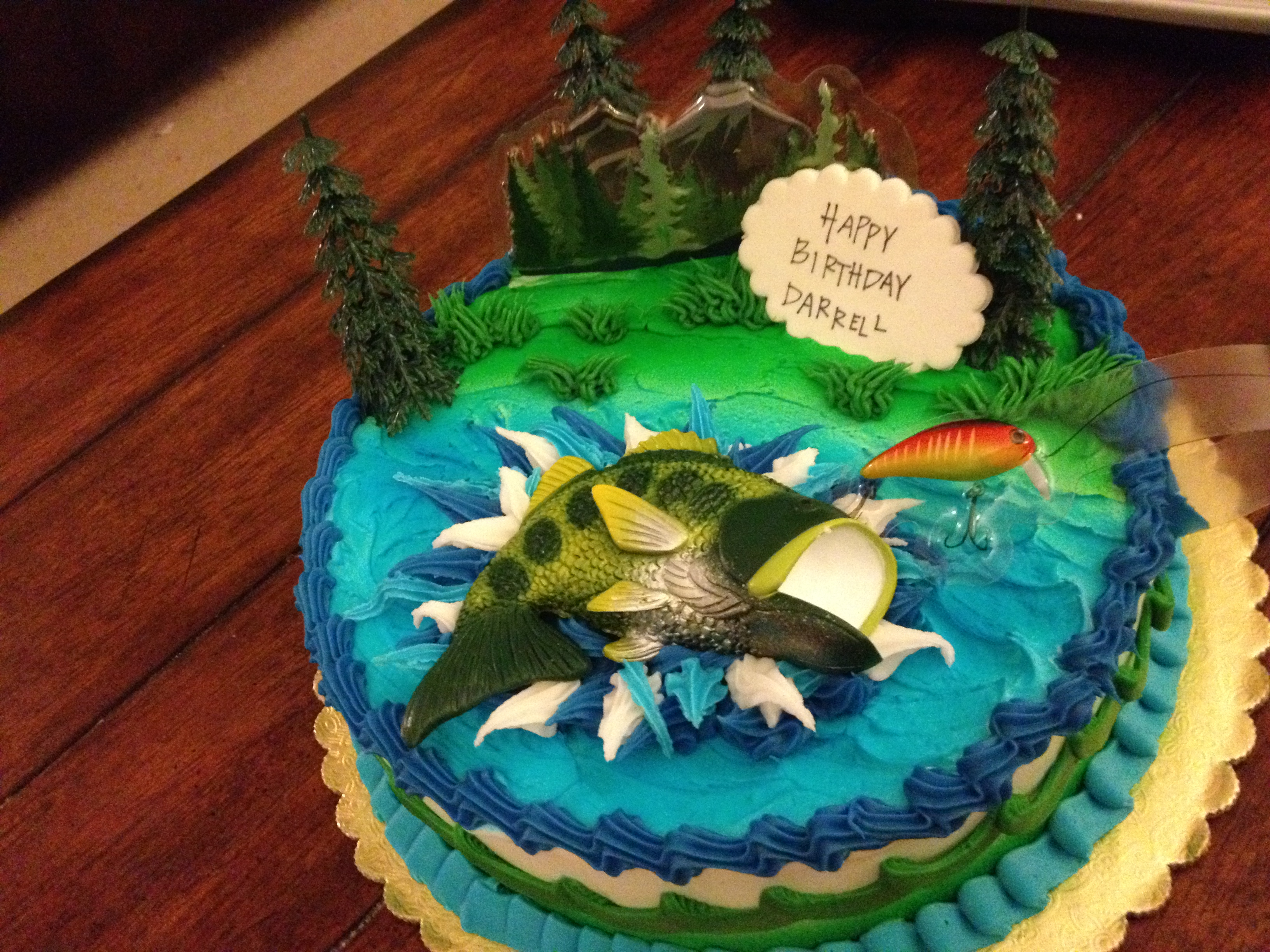 Hunting and Fishing Birthday Cakes for Men