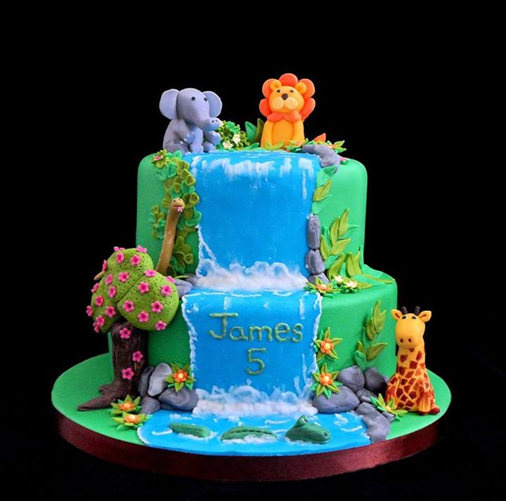 Jungle Safari Birthday Cake