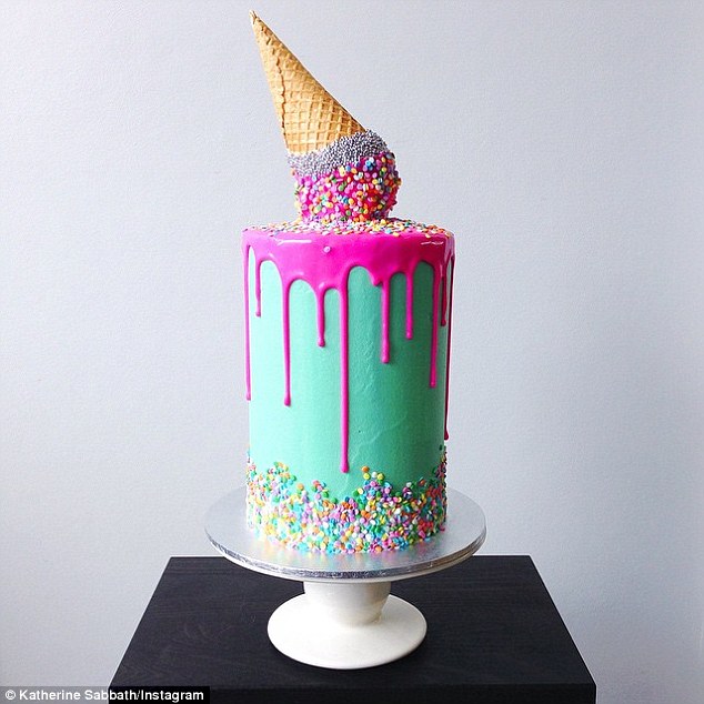 Katherine Sabbath Ice Cream Cone Cake