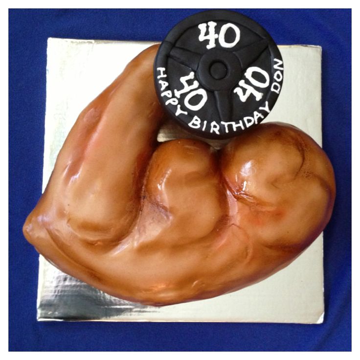 7 Photos of Arm Muscles Birthday Cakes