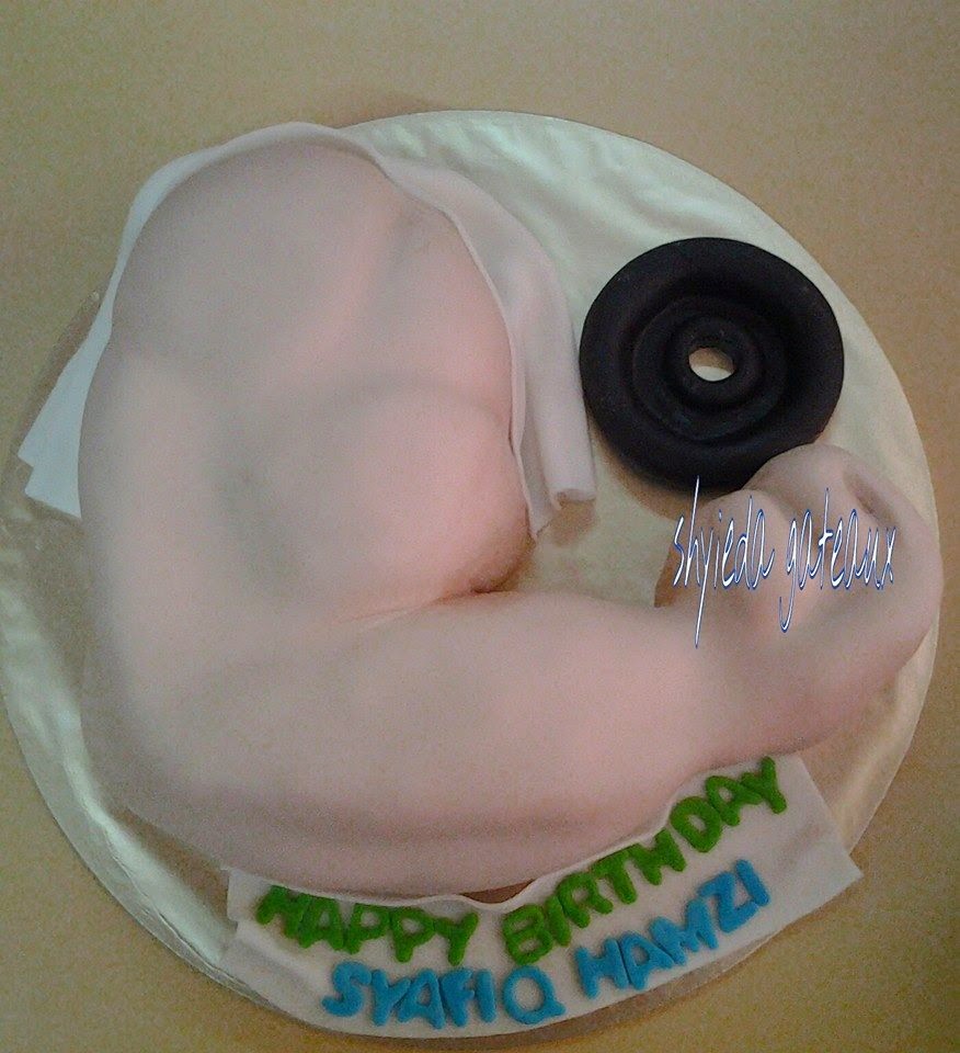 Muscle Man Birthday Cake