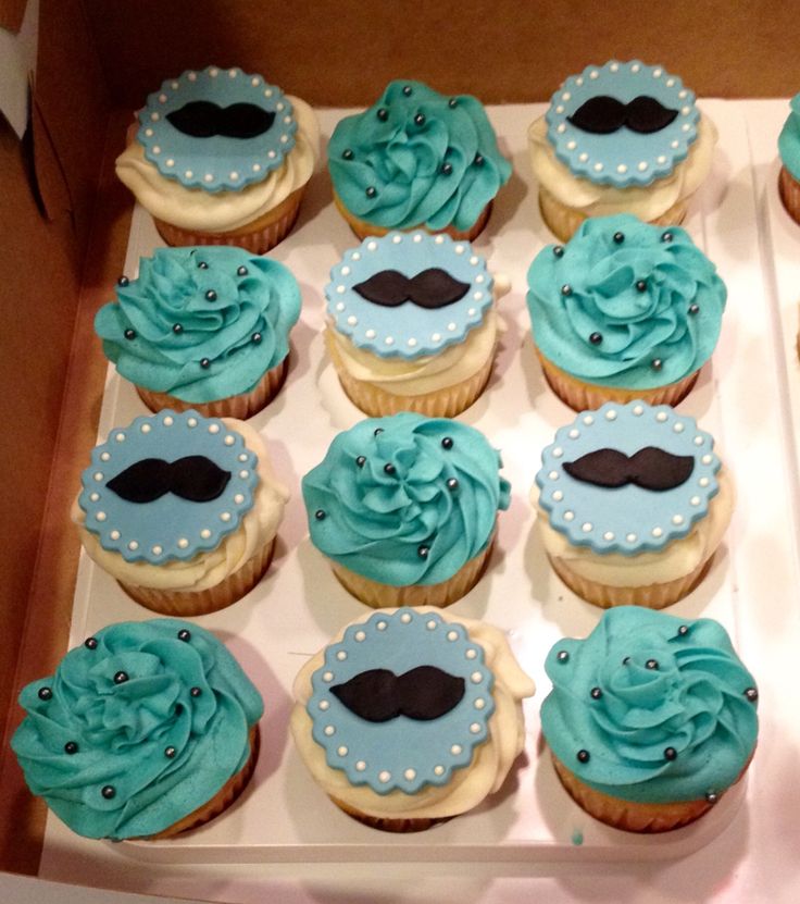 Mustache Cupcakes