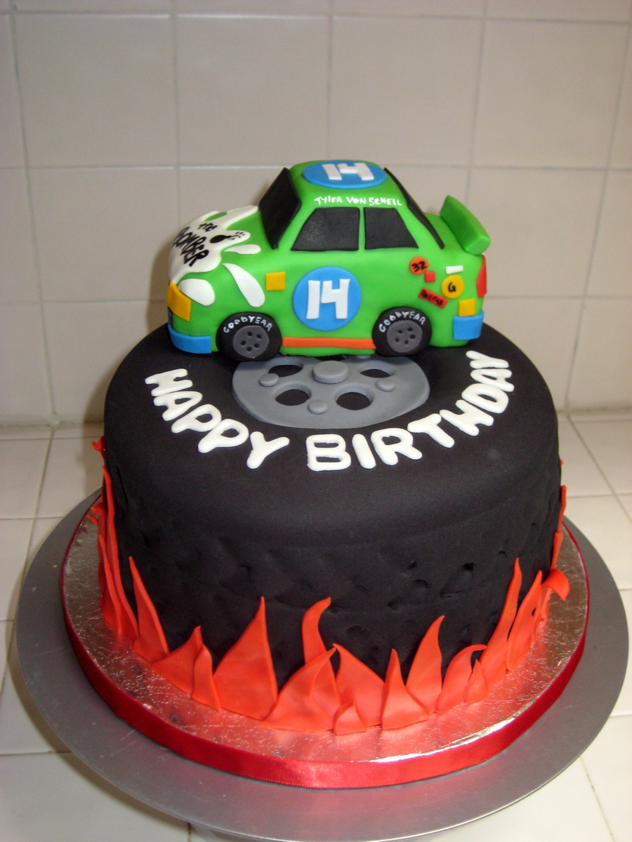 NASCAR Tire Cake