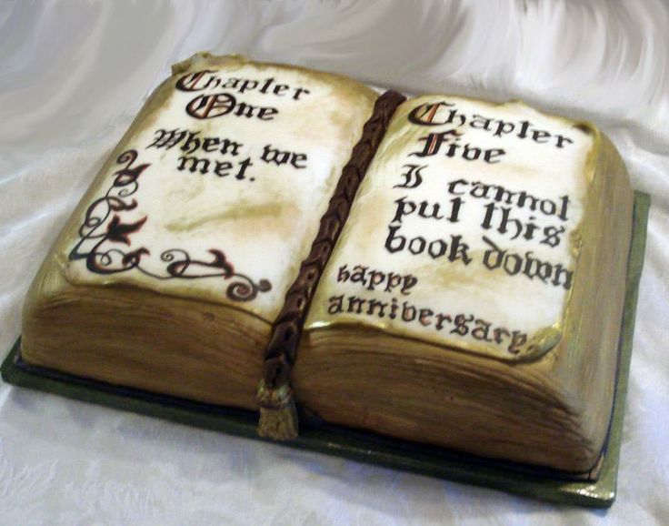 Open Book Shaped Cakes