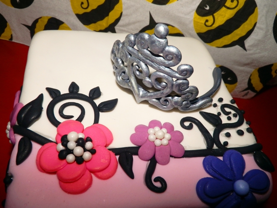 Princess Birthday Cake Flowers