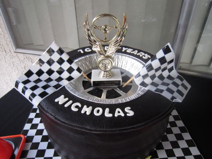 Race Car Tire Cake