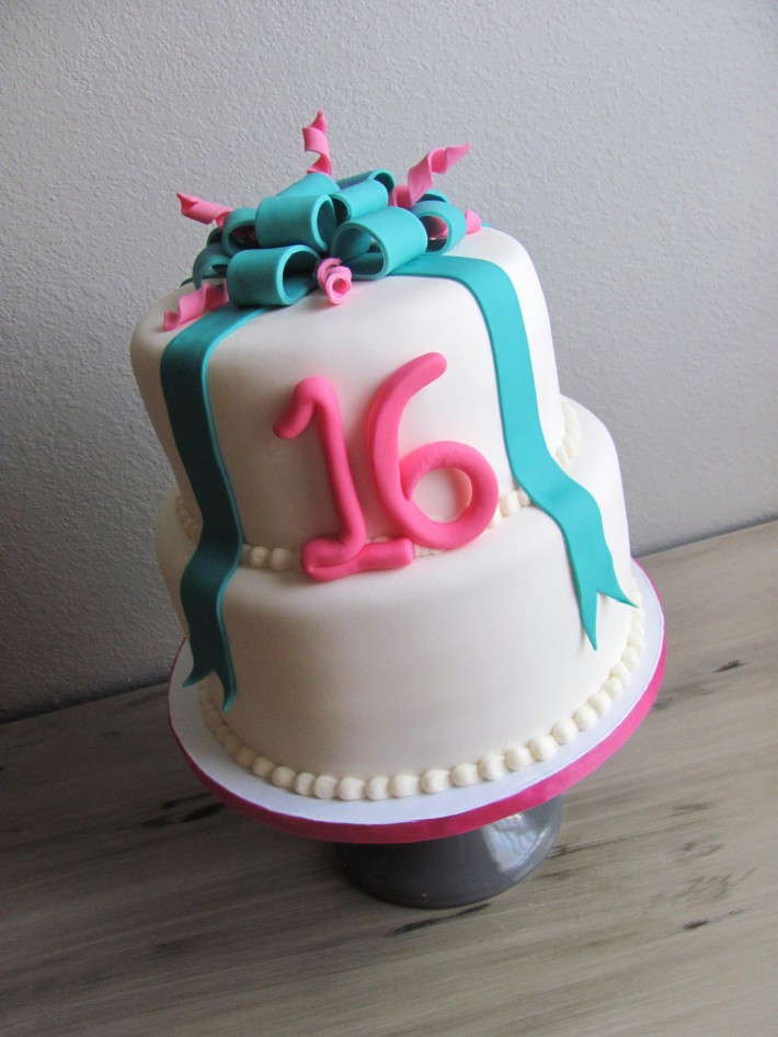 Sweet 16 Birthday Cake