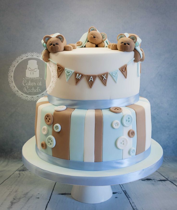 Teddy Bear Baby Shower Cake