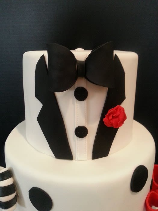 Tuxedo Birthday Cake