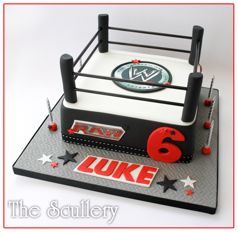 WWE Wrestling Ring Birthday Cake Ideas