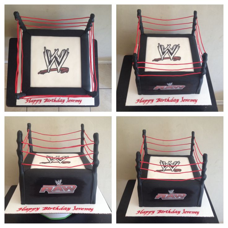 WWE Wrestling Ring Birthday Cake Ideas