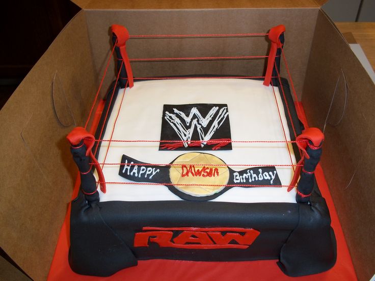 WWE Wrestling Ring Birthday Cake