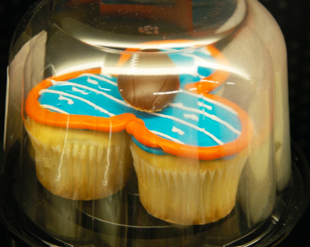 Albertsons Football Cupcakes