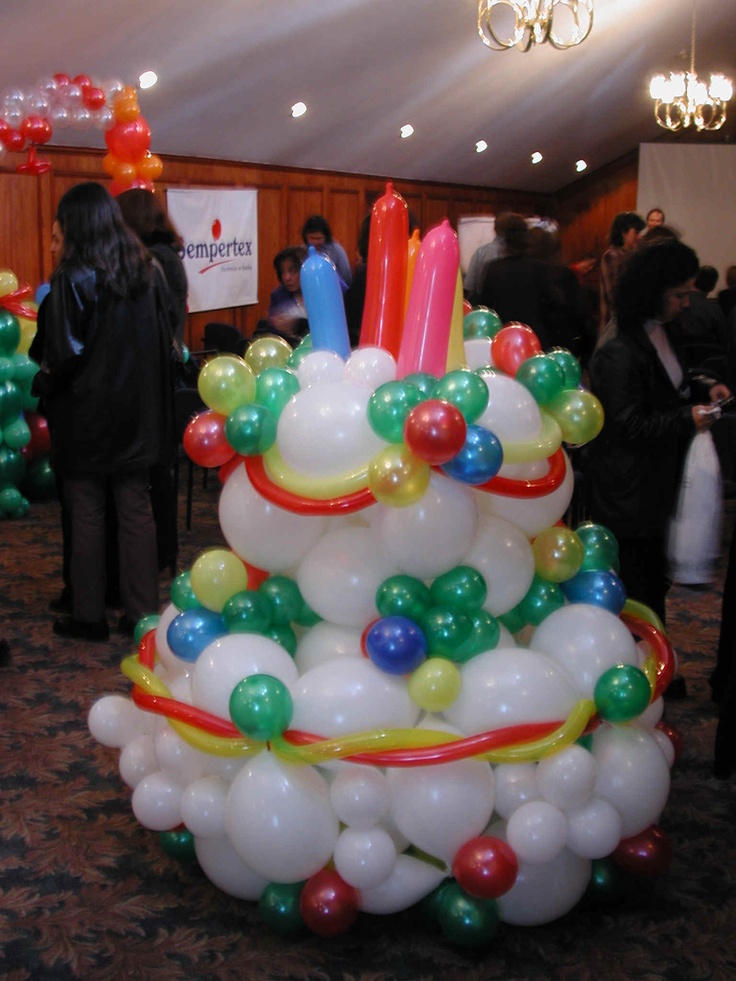 Balloon Sculpture Birthday Cake