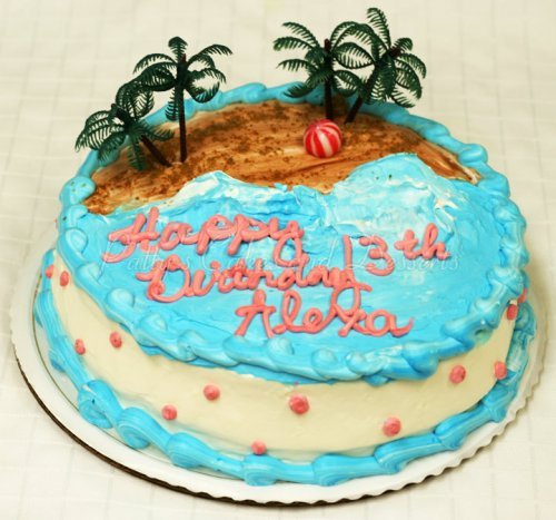 Beach Theme Birthday Cake