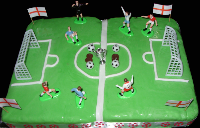 Birthday Cake Football Pitch