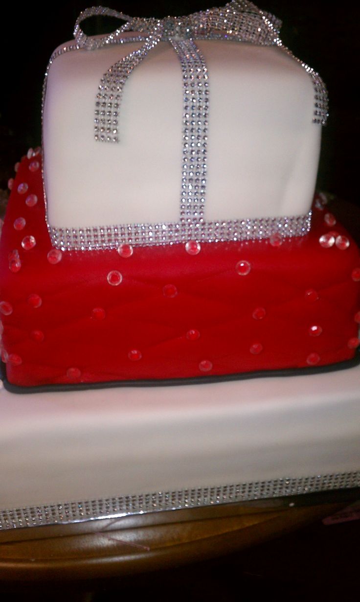 Bling 50th Birthday Cake