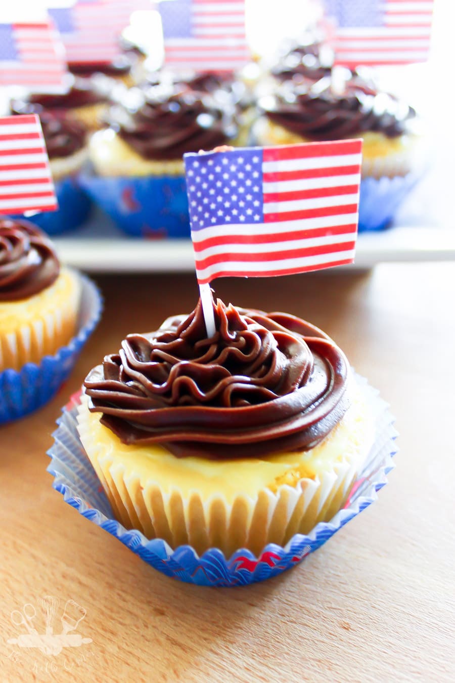 Boston Cream Cupcakes Decorations