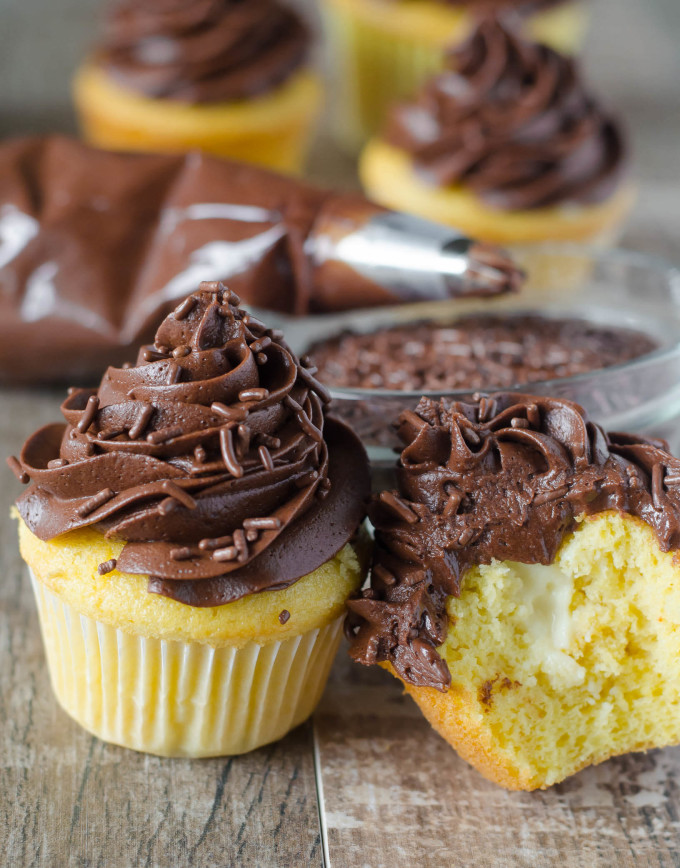 Boston Cream Cupcakes