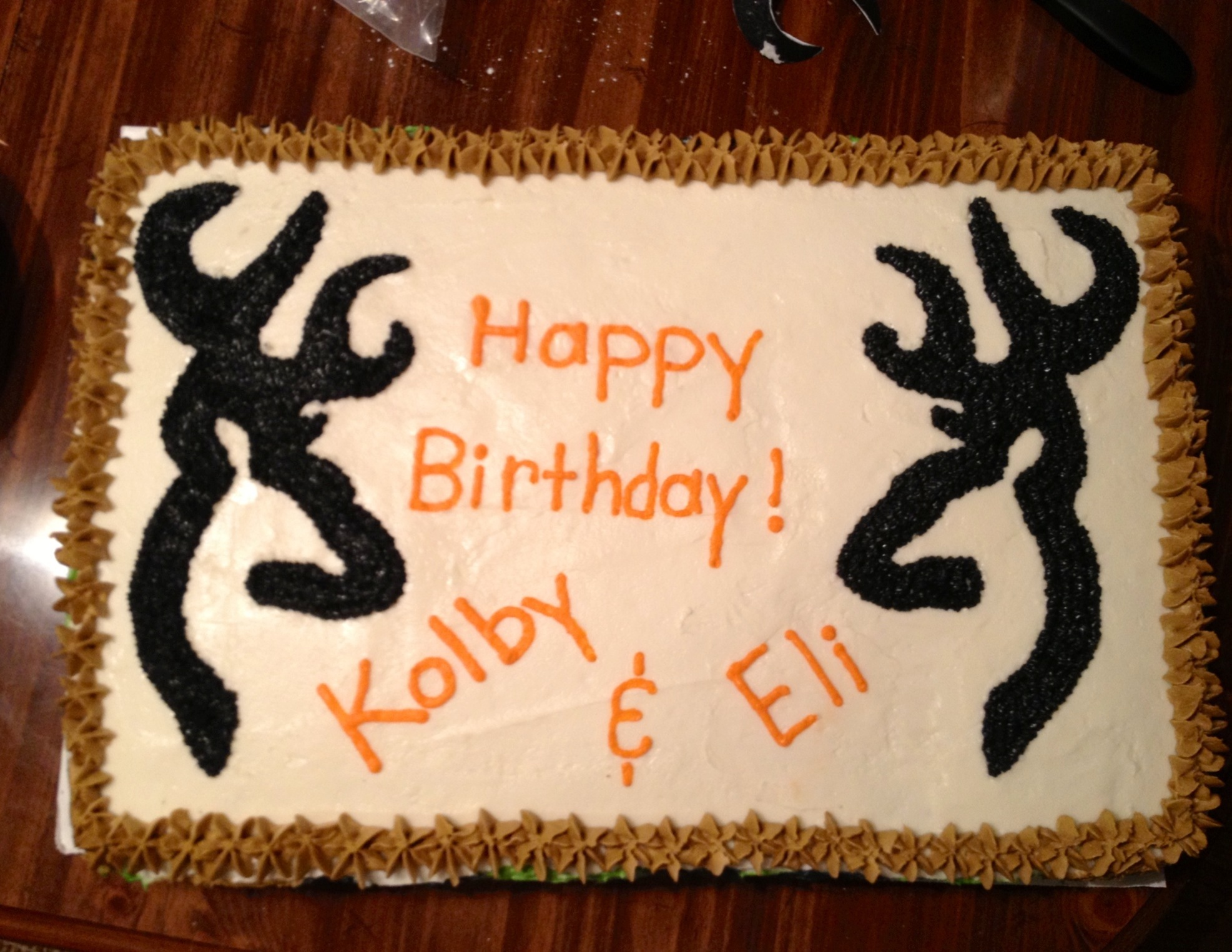 Browning Birthday Cake