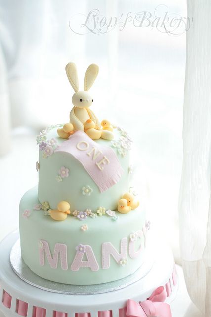 Bunny Birthday Cake