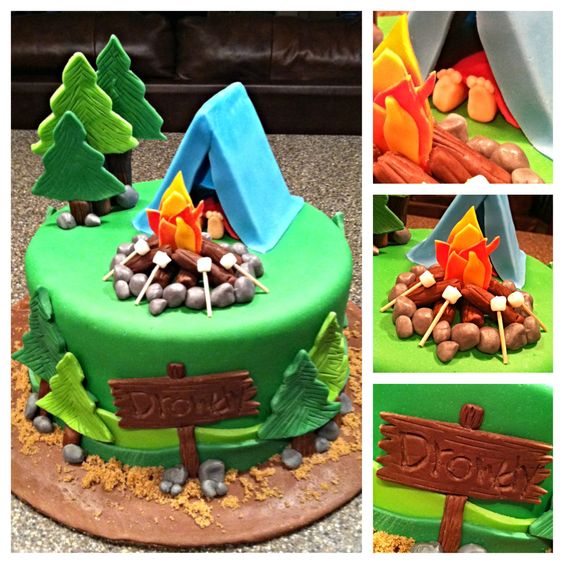 Camping Birthday Cake Ideas