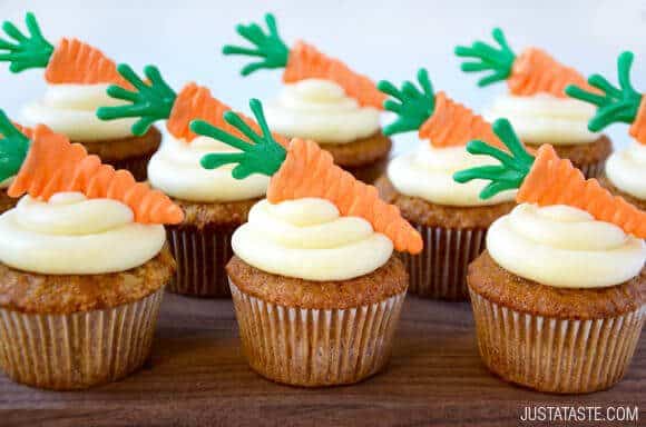 Carrot Cupcakes with Cream Cheese Frosting