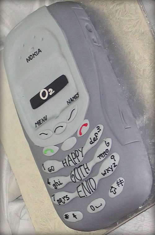 Cell Phone Birthday Cake