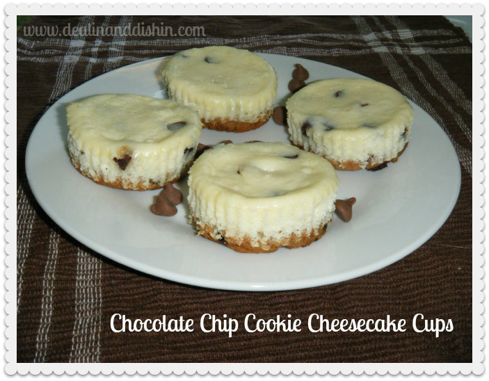 Chocolate Chip Cookie Cheesecake Cupcakes