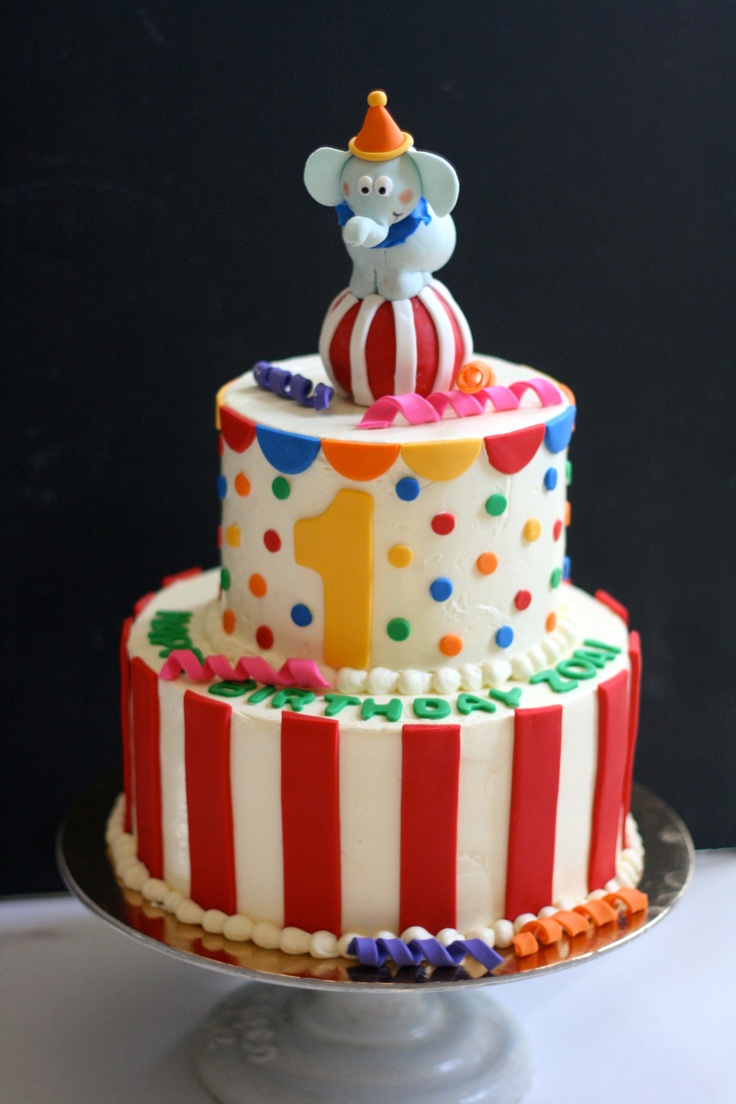 Circus Elephant Cake