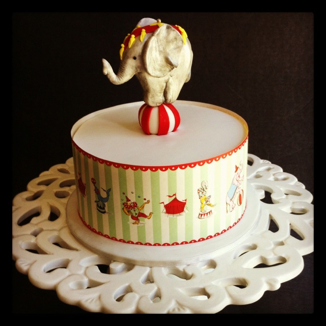 Circus Elephant Cake