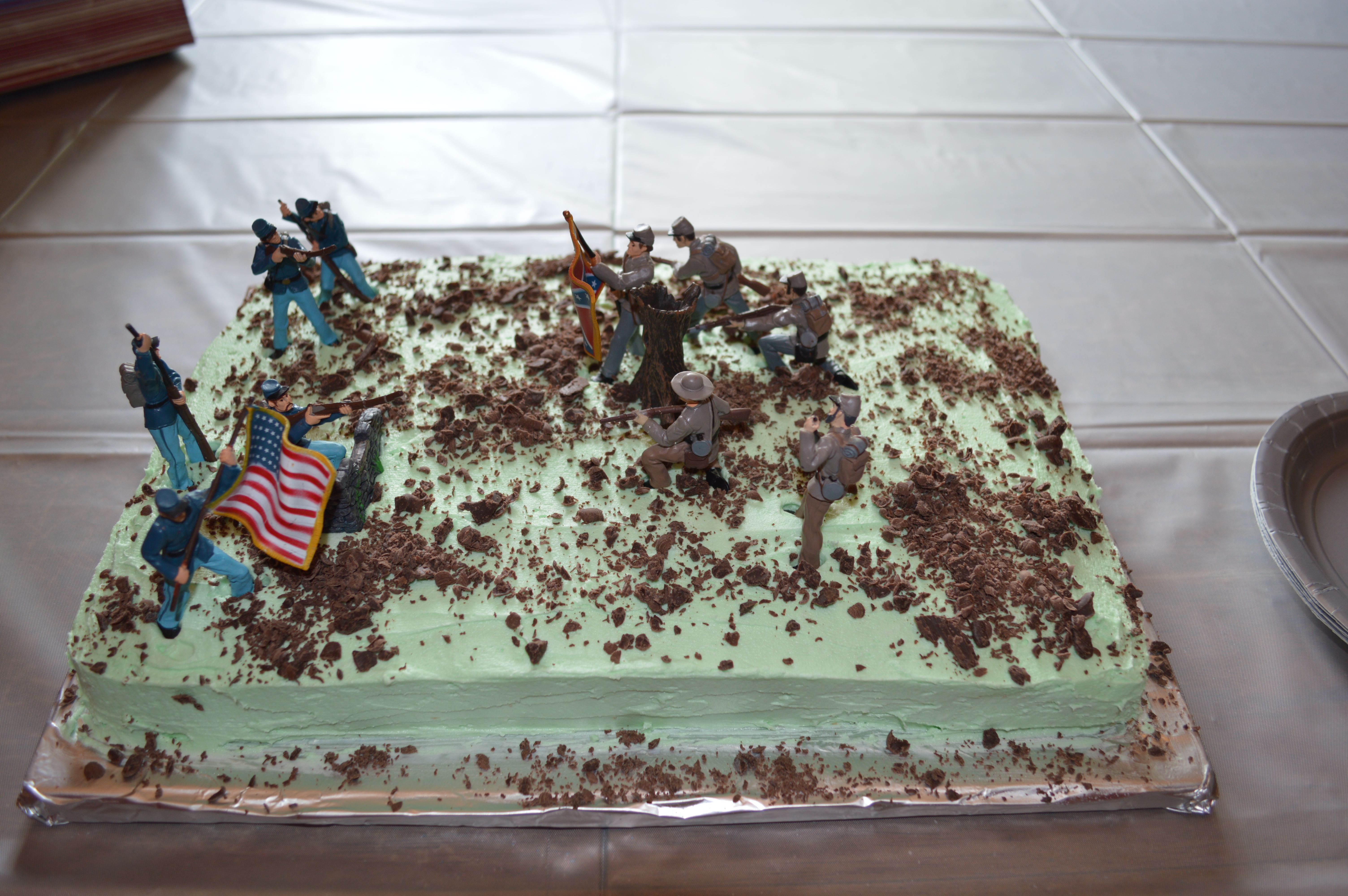 Civil War Birthday Cake