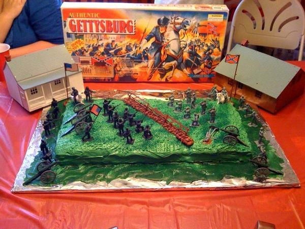 Civil War Birthday Cake