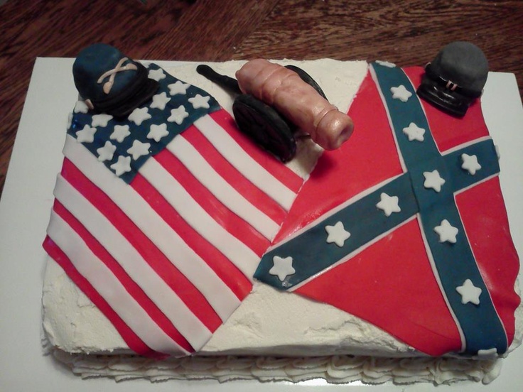 Civil War Themed Birthday Cake