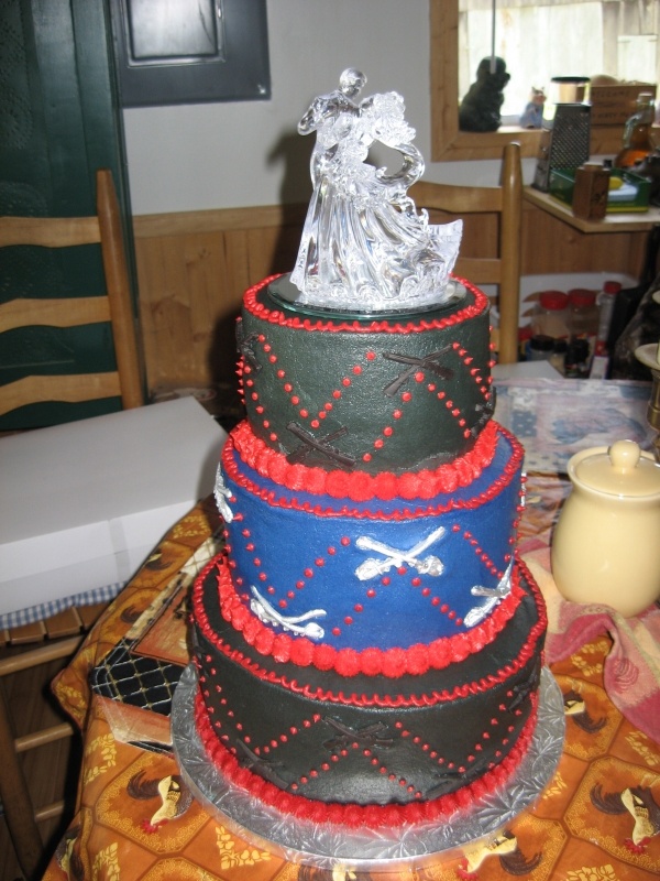 Civil War Wedding Cake