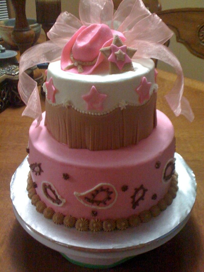 Cowgirl Birthday Cake