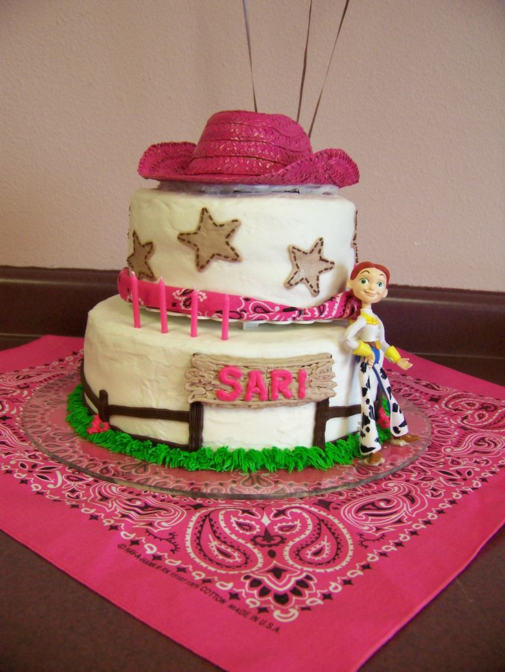 Cowgirl Birthday Cake