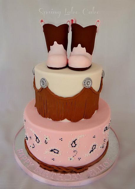 Cowgirl Birthday Cake