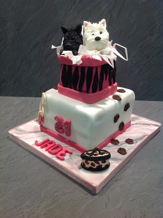 Dog Themed Birthday Cake