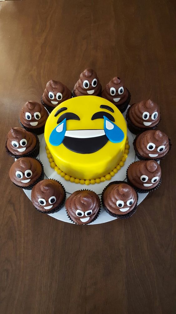 Emoji Poop Birthday Cake